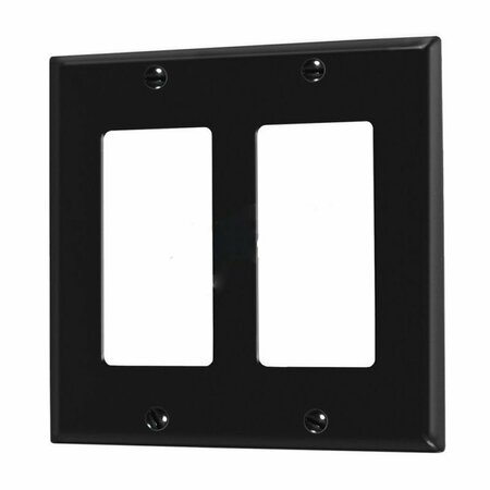AMERICAN IMAGINATIONS Rectangle Black Electrical Switch Plate Plastic AI-37090